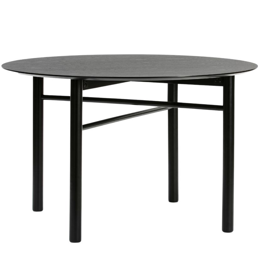 Černý jasanový jídelní stůl Teulat Junco 120 cm Teulat
