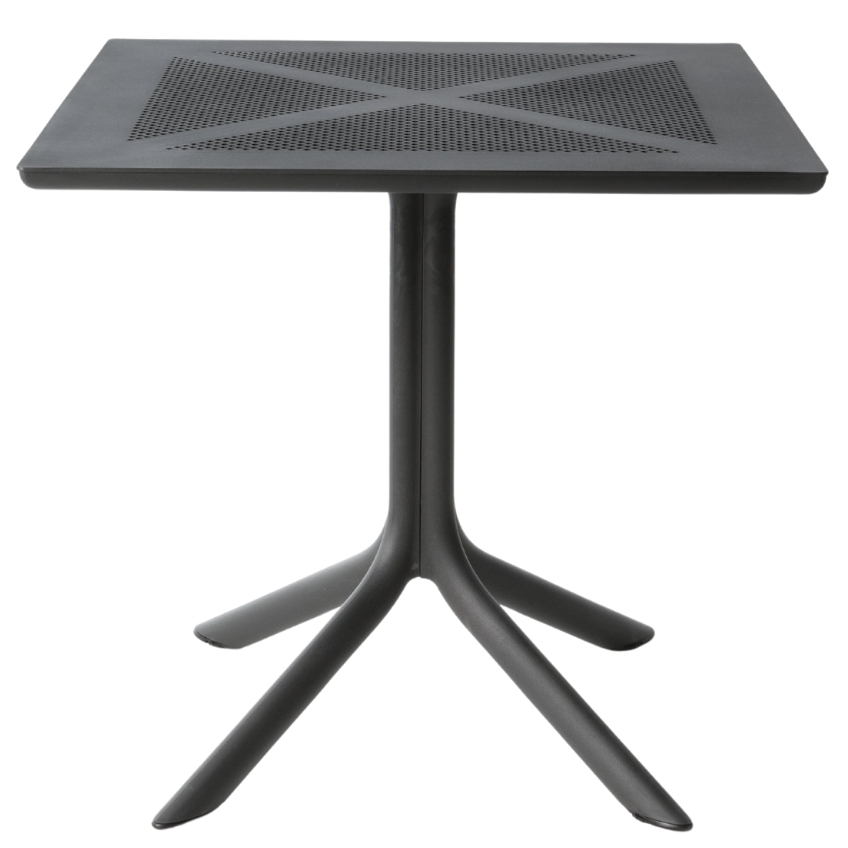 NARDI Antracitový plastový stolek Clipx 80 cm NARDI