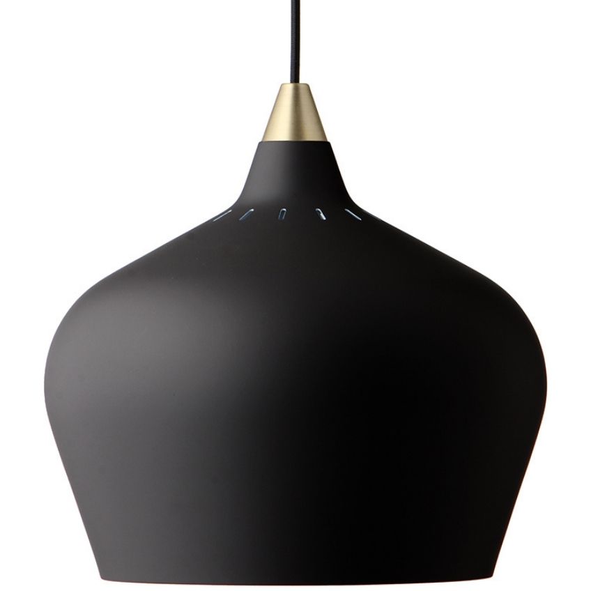 Černé matné kovové závěsné světlo Frandsen Cohen 32 cm FRANDSEN