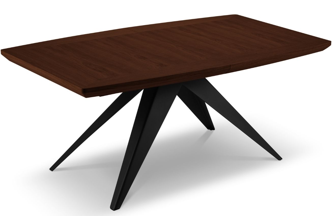 Tmavě hnědý dubový rozkládací jídelní stůl Windsor & Co Sky 100 x 180-280 cm Windsor & Co