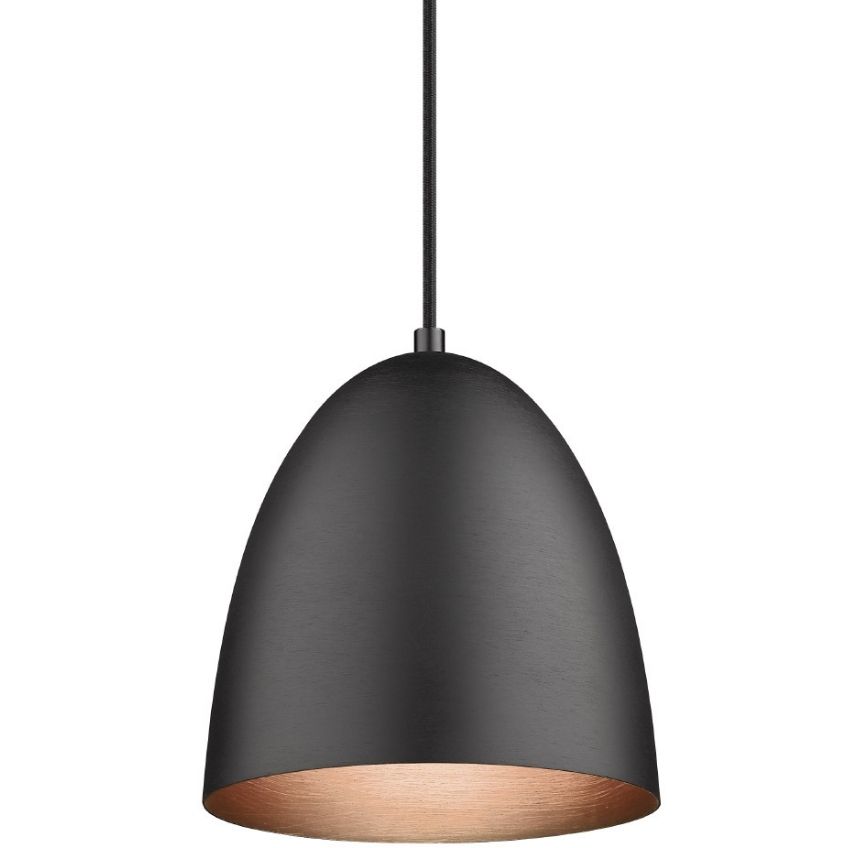 Černé kovové závěsné světlo Halo Design The Classic 20 cm Halo Design