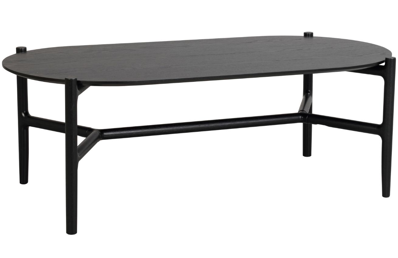 Černý dubový konferenční stolek ROWICO HOLTON 130 x 65 cm ROWICO