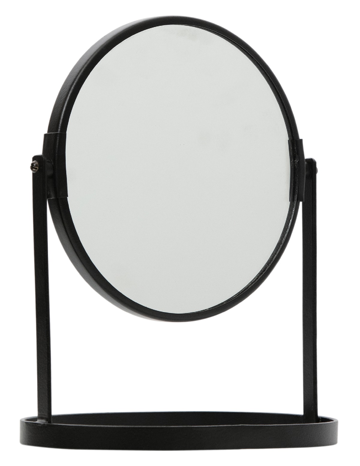 Hoorns Černé kovové stolní zrcadlo Lowery 32 cm Hoorns