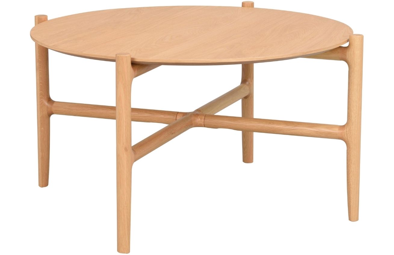 Dubový konferenční stolek ROWICO HOLTON 80 cm ROWICO