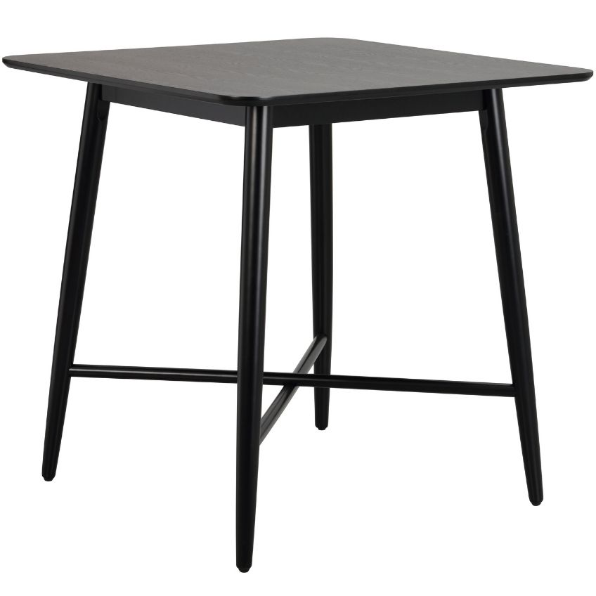 Černý jasanový barový stůl ROWICO LOTTA 90 x 90 cm ROWICO