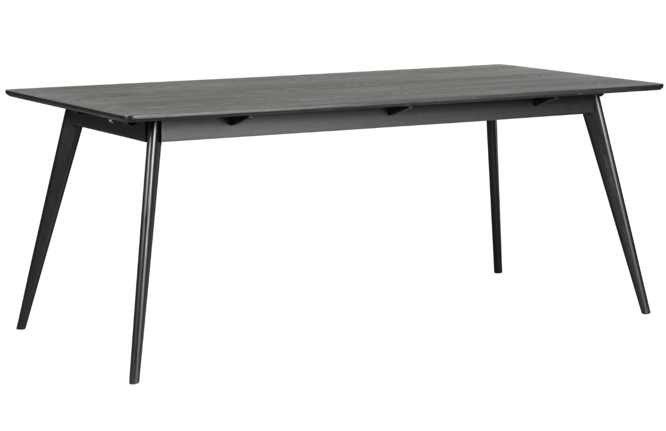 Černý jasanový jídelní stůl ROWICO YUMI 190 x 90 cm ROWICO