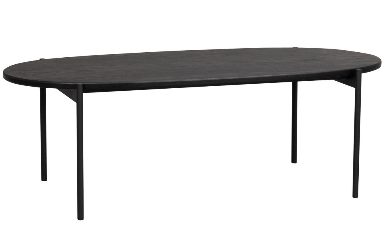 Černý dubový konferenční stolek ROWICO SKYE 120 x 60 cm ROWICO