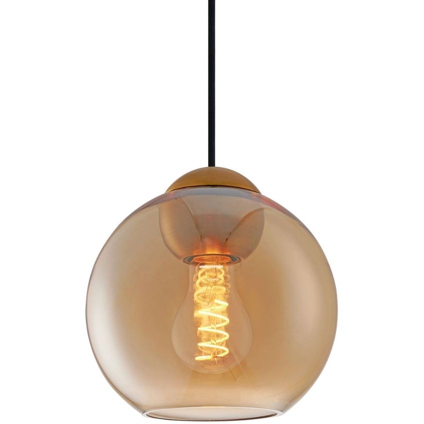 Jantarově hnědé závěsné světlo Halo Design Bubbles 18 cm Halo Design