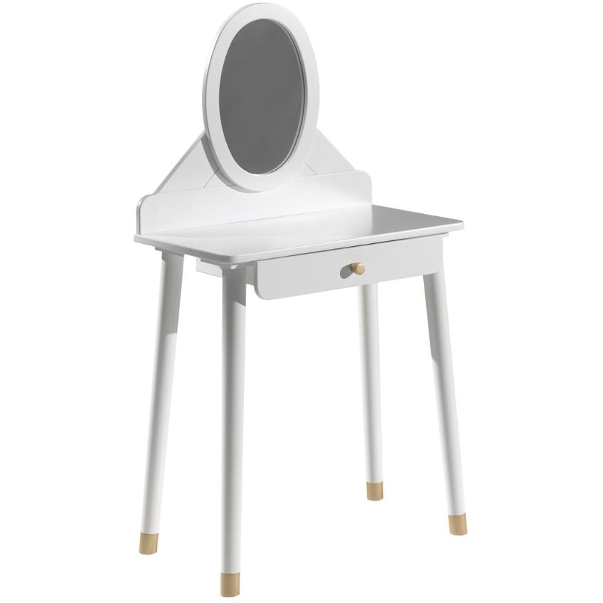 Bílý lakovaný toaletní stolek Vipack Billy 70 x 40 cm Vipack