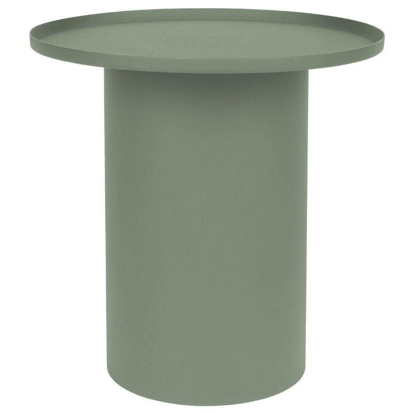 White Label Living Zelený matný kovový odkládací stolek WLL SVERRE 45