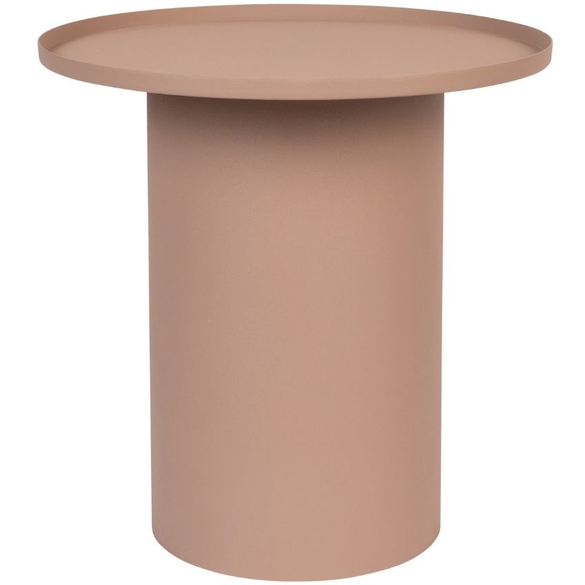 White Label Living Růžový matný kovový odkládací stolek WLL SVERRE 45