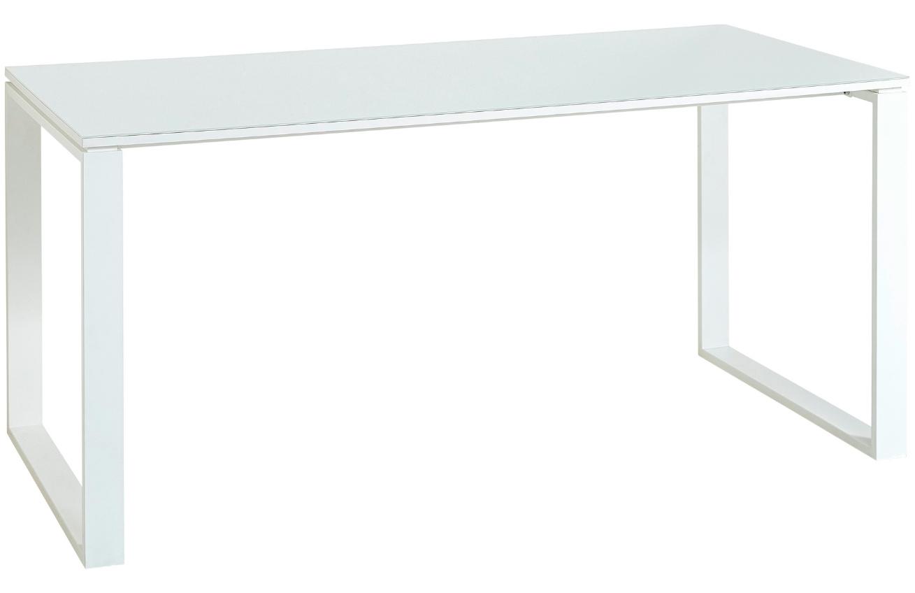 Bílý lesklý kancelářský stůl Germania Monteria 4200 160 x 80 cm GERMANIA
