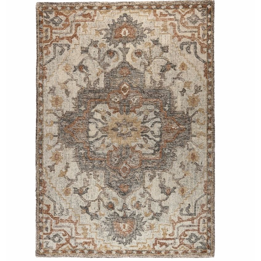 Šedo hnědý látkový koberec DUTCHBONE AMORI 160 x 230 cm Dutchbone