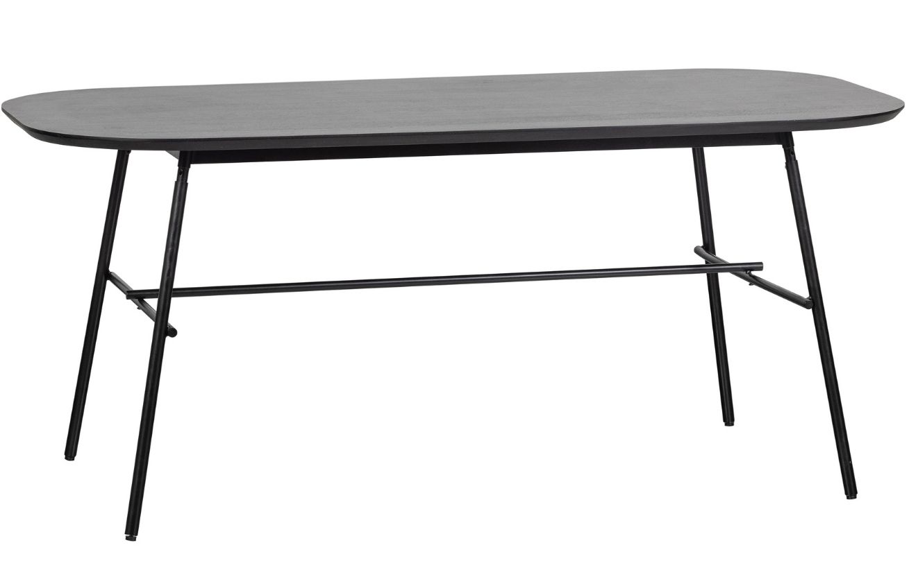 Hoorns Černý mangový jídelní stůl Gancen 180 x 90 cm Hoorns