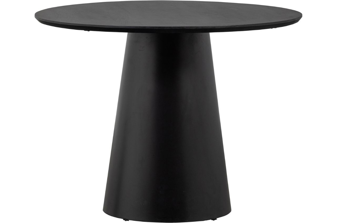 Hoorns Černý mangový jídelní stůl Nanom 102 cm Hoorns