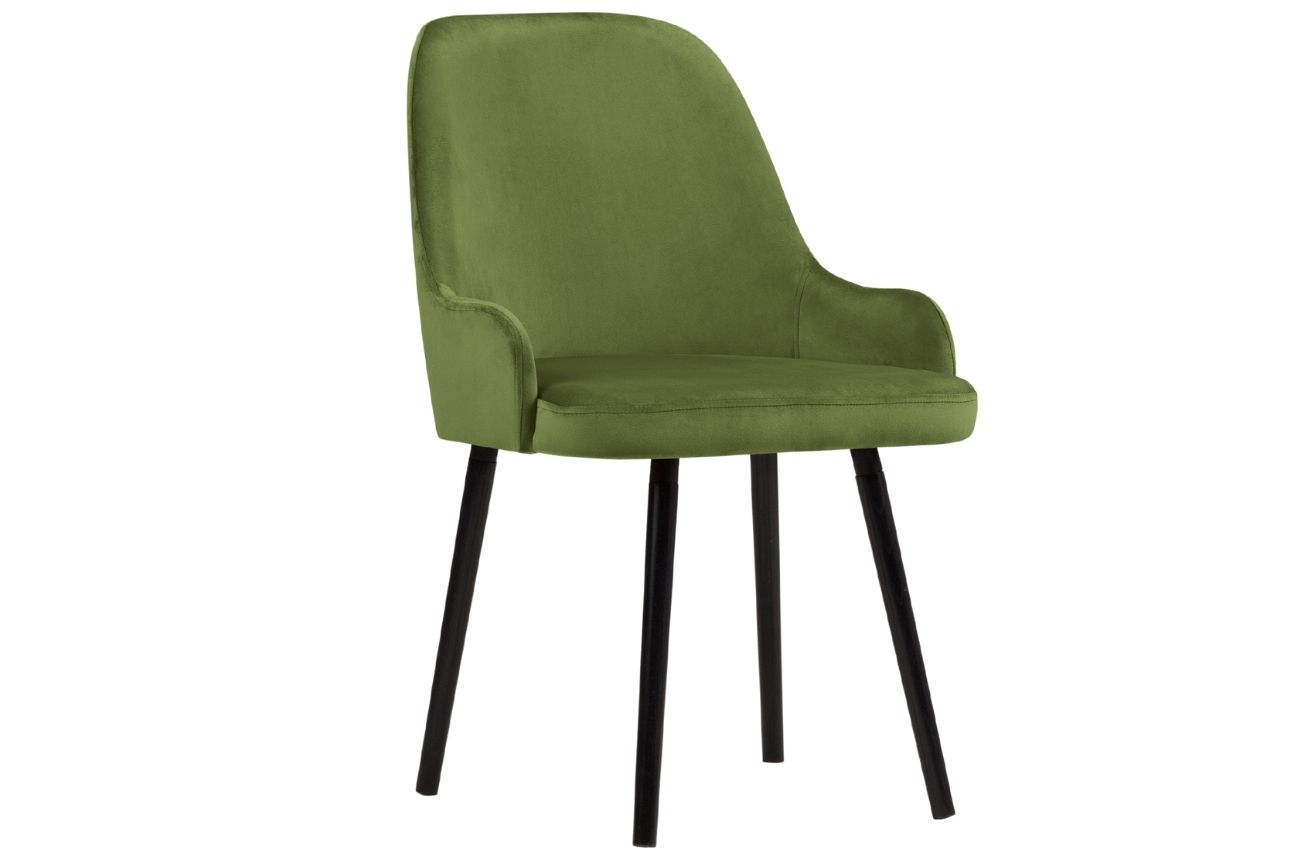 Zelená sametová jídelní židle MICADONI FLINT MICADONI