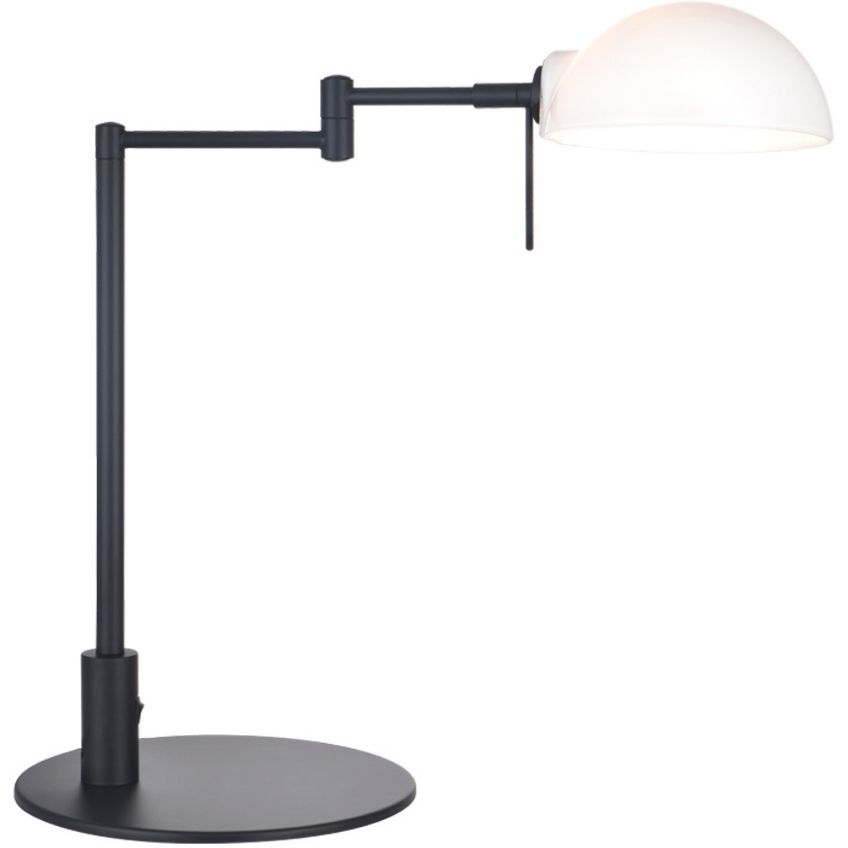 Černá skleněná stolní lampa Halo Design Kjobenhavn 43 cm Halo Design