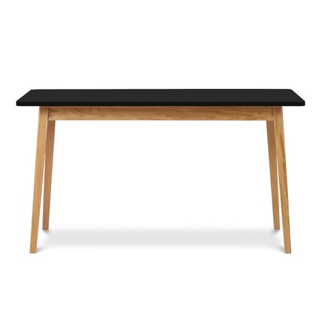 Rozkladací jídelní stůl FRISK 140 cm - antracit/dub