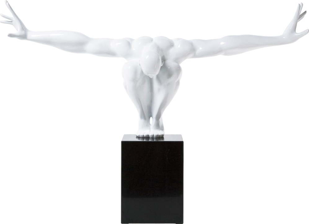 Bílá dekorativní socha Kare Design Atlet