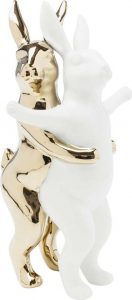 Dekorativní kameninová soška Kare Design Hugging Rabbits Kare Design