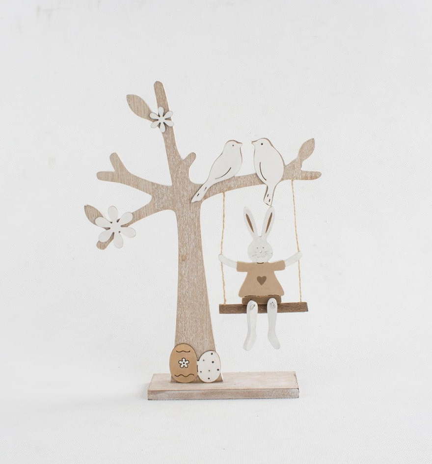 Dřevěná dekorace Dakls Tree With Swing Dakls