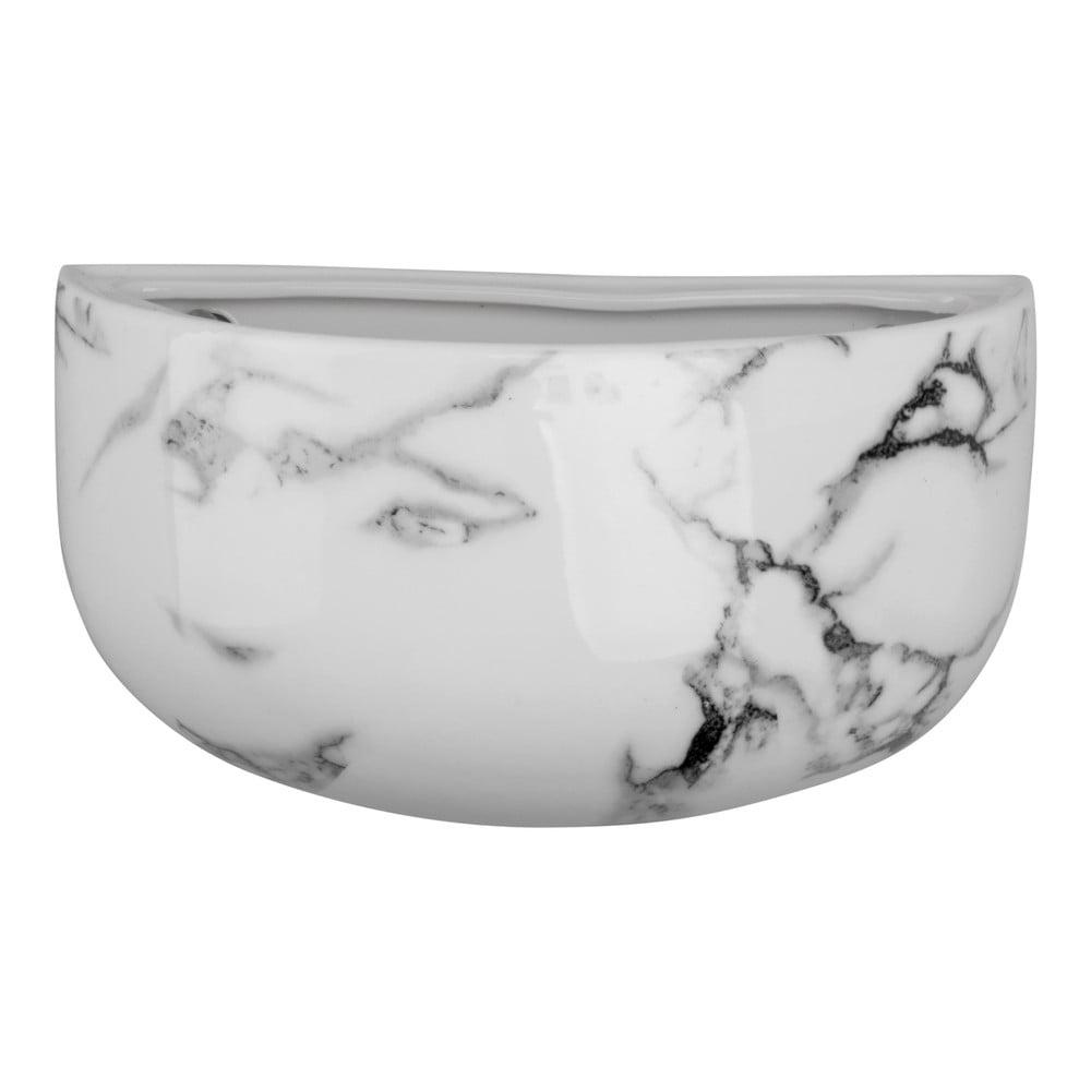 Keramický nástěnný květináč v mramorovém dekoru PT LIVING Oval PT LIVING