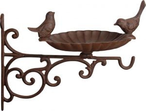 Litinov&yacute; drž&aacute;k s krm&iacute;tkem Esschert Design