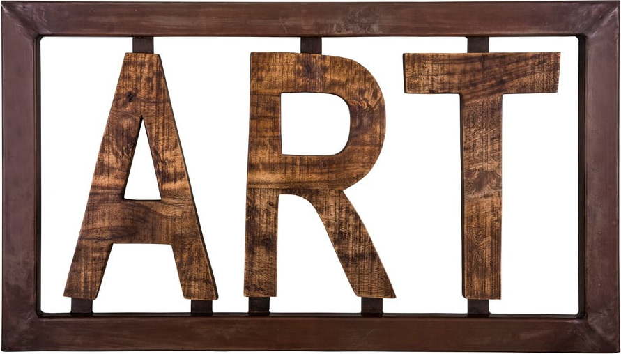 Nástěnná cedule z mangového dřeva Antic Line Art Antic Line