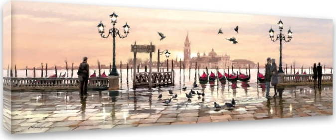Obraz Styler Canvas Watercolor Venice