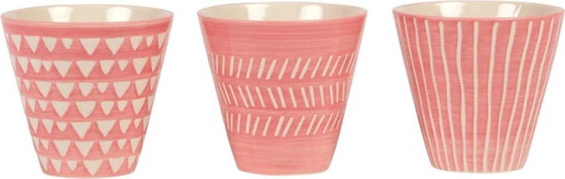 Sada 3 květináčů Sass & Belle Pink Mini Planters Sass & Belle