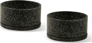 Sada dvou čern&yacute;ch květin&aacute;čů Le Bonom Terrazzo Le Bonom