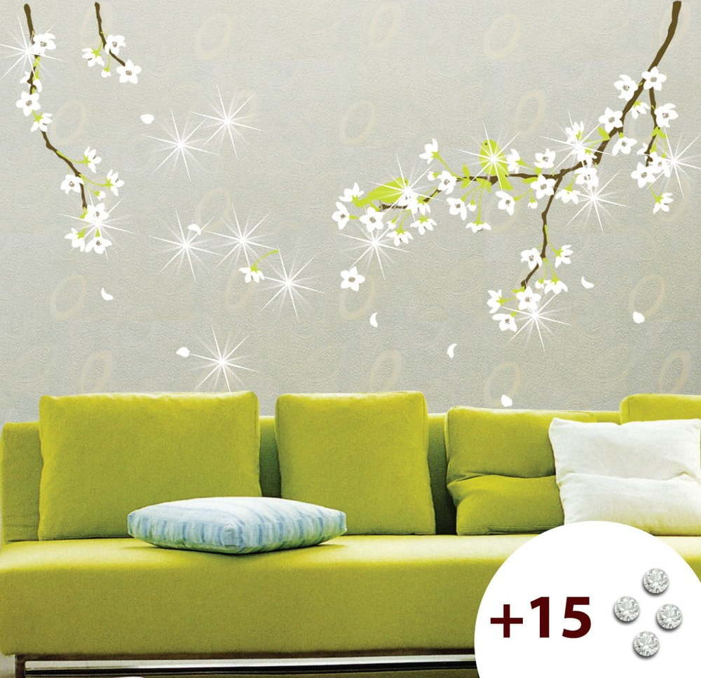 Set samolepky a 15 Swarovski krystalů Ambiance Pear Tree Ambiance