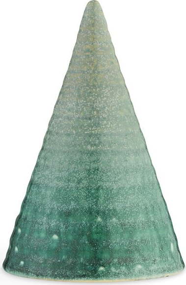 Tyrkysová kameninová dekorativní soška Kähler Design Glazed Cone Aqua