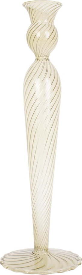 Zelený skleněný svícen PT LIVING Swirl