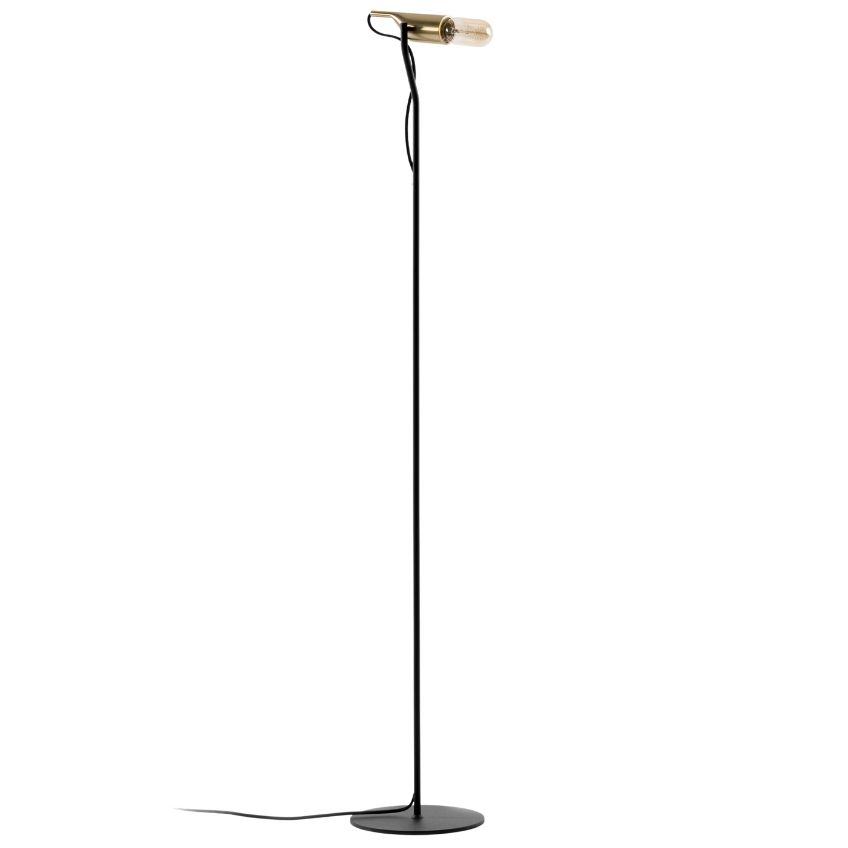 Zlato černá kovová stojací lampa Kave Home Cinthya 136 cm Kave Home