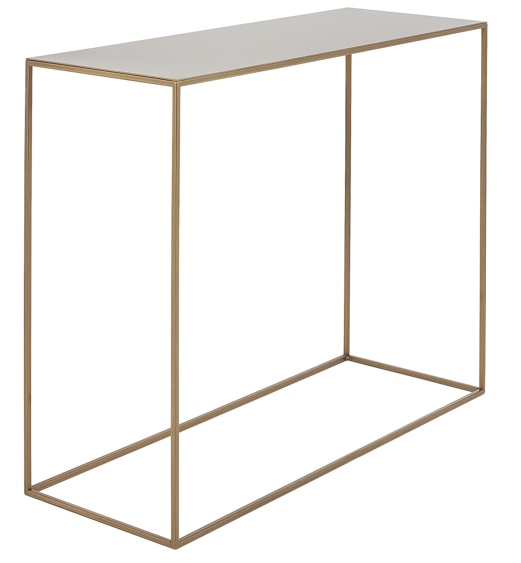 Nordic Design Zlatý kovový toaletní stolek Moreno 100 x 35 cm Nordic Design
