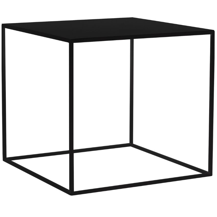 Nordic Design Černý kovový konferenční stolek Moreno 50 x 50 cm Nordic Design