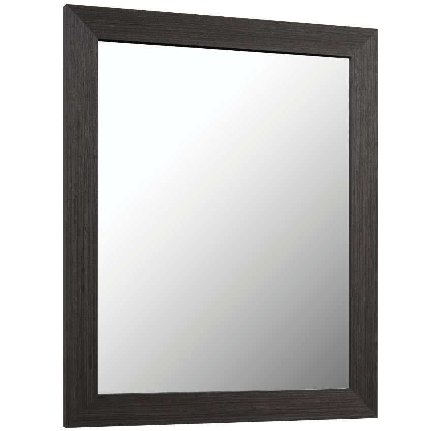 Tmavě šedé dubové nástěnné zrcadlo Kave Home Wilany 47 x 57 cm Kave Home
