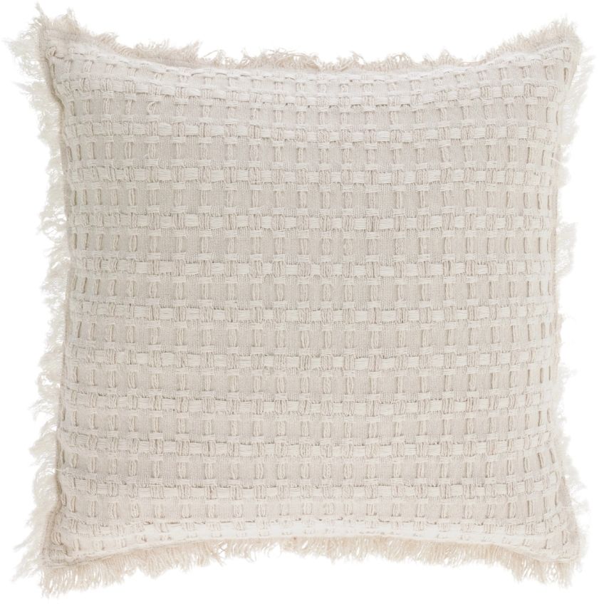 Béžový bavlněný povlak na polštář Kave Home Shallowin 45 x 45 cm Kave Home