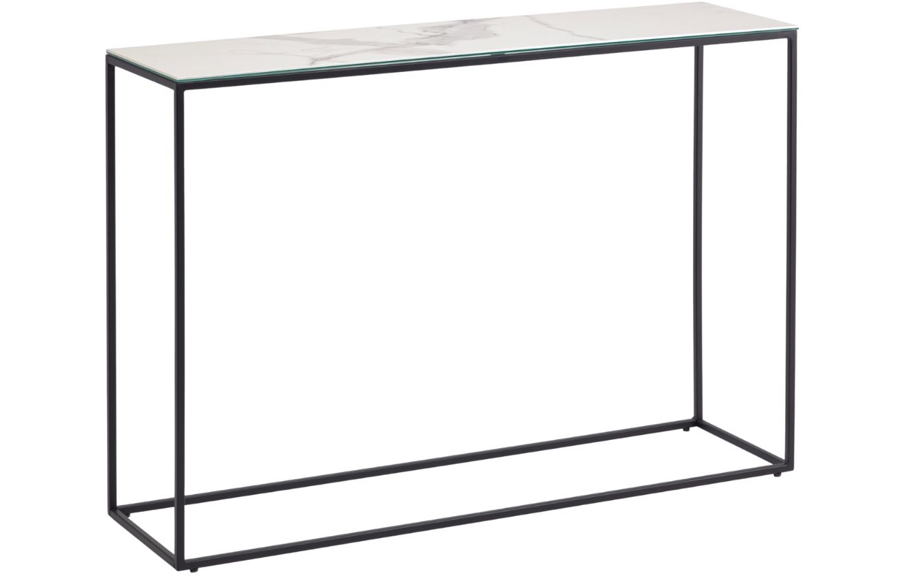 Bílý keramický toaletní stolek Kave Home Rewena 110 x 30 cm Kave Home