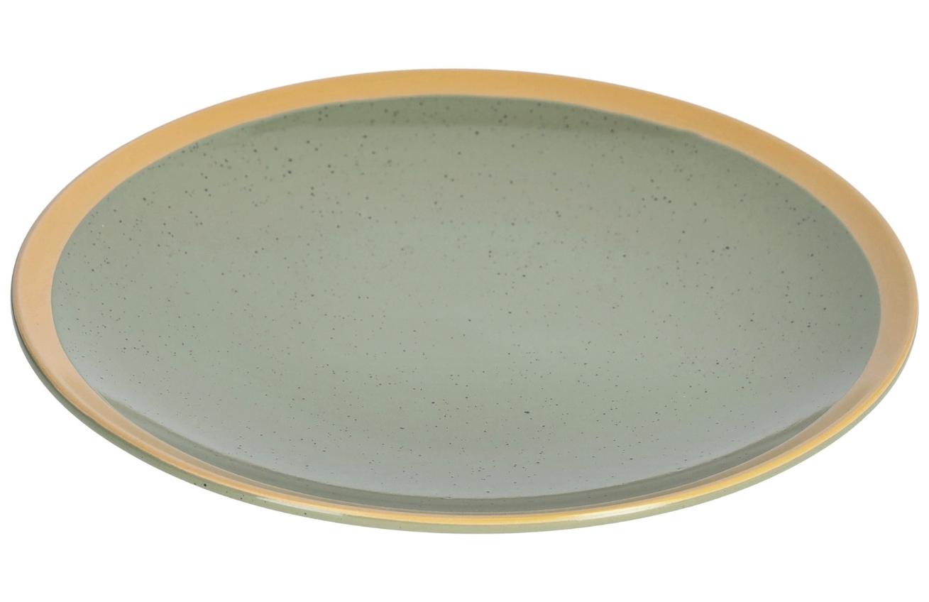 Tmavě zelený keramický talíř Kave Home Tilia 27