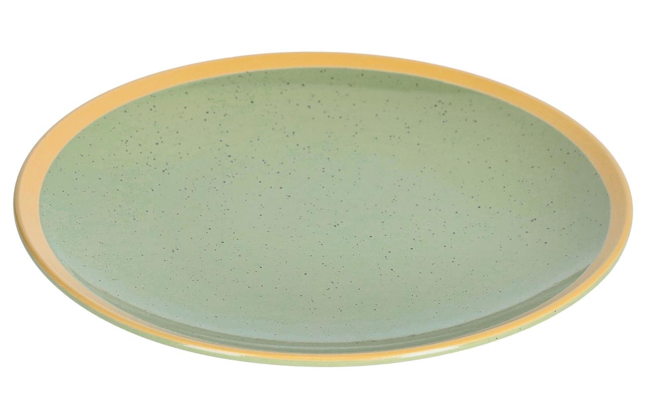 Světle zelený keramický talíř Kave Home Tilia 27