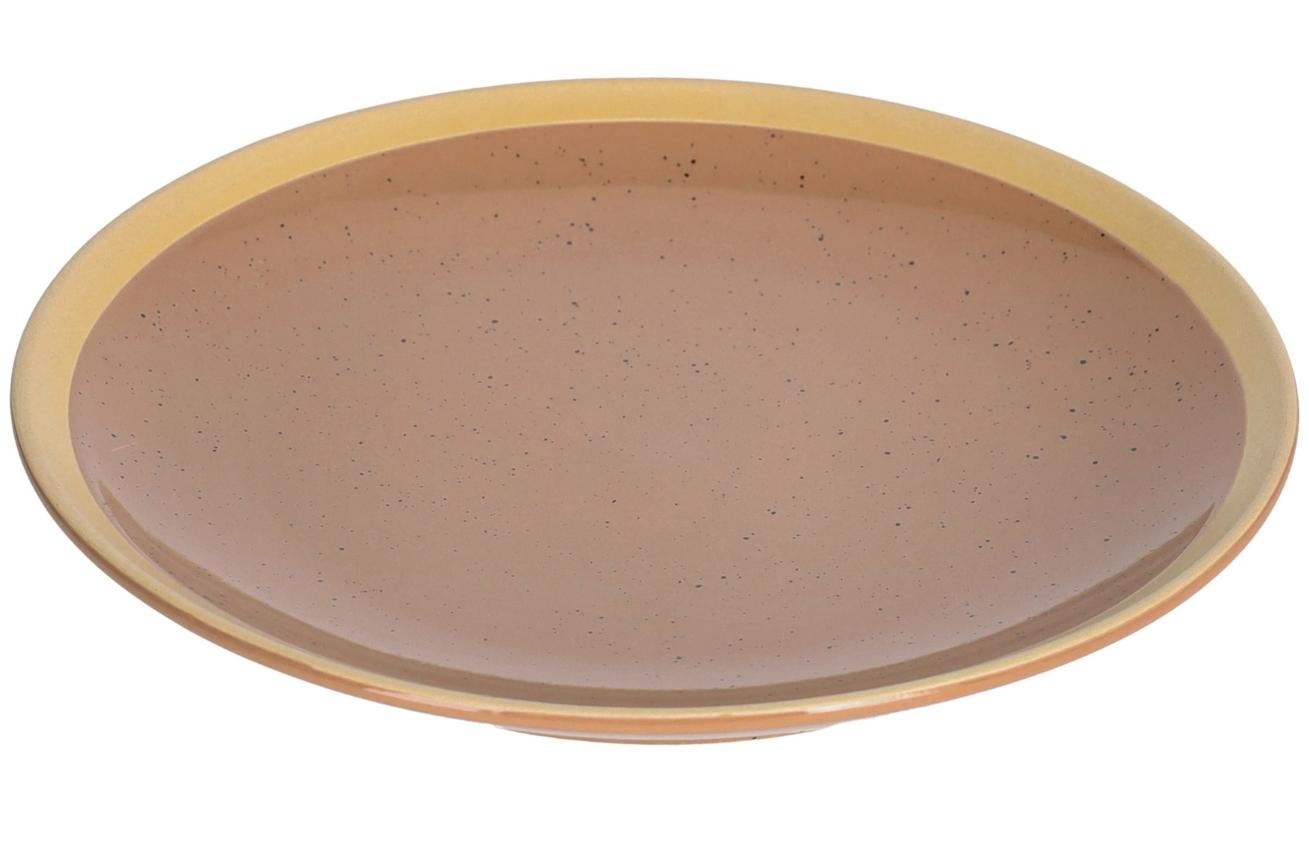 Světle hnědý keramický dezertní talíř Kave Home Tilia 20