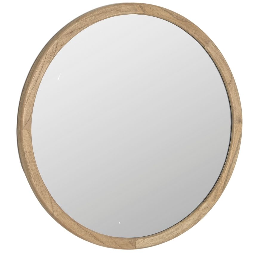 Dřevěné závěsné zrcadlo Kave Home Alum 80 cm Kave Home