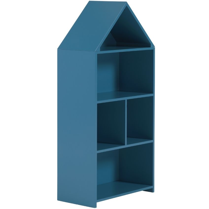 Modrá lakovaná dětská knihovna Kave Home Celeste 105 x 50 cm Kave Home