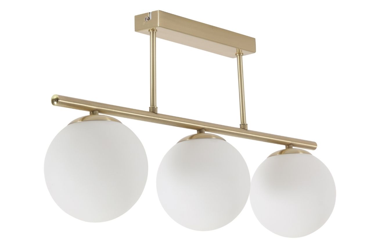 Zlaté kovové závěsné světlo Kave Home Mahala 62 cm Kave Home