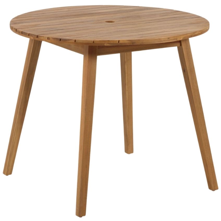 Akátový kulatý zahradní jídelní stůl Kave Home Vilma 90 cm Kave Home