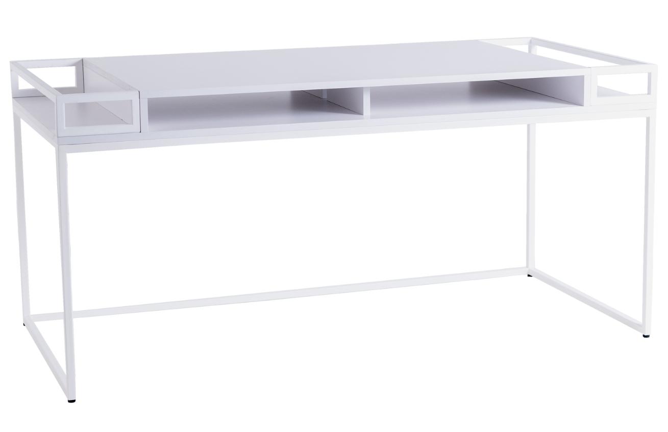 Nordic Design Bílý lakovaný pracovní stůl Hugo 160 x 78 cm Nordic Design