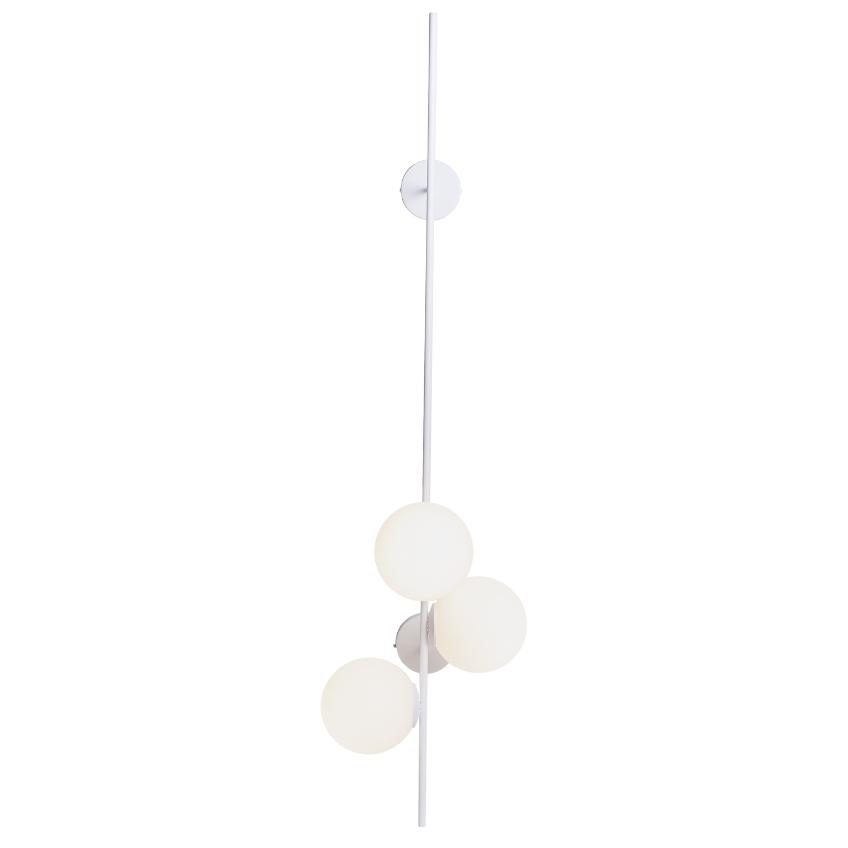Nordic Design Bílé skleněné nástěnné světlo Bubbly 150 cm Nordic Design