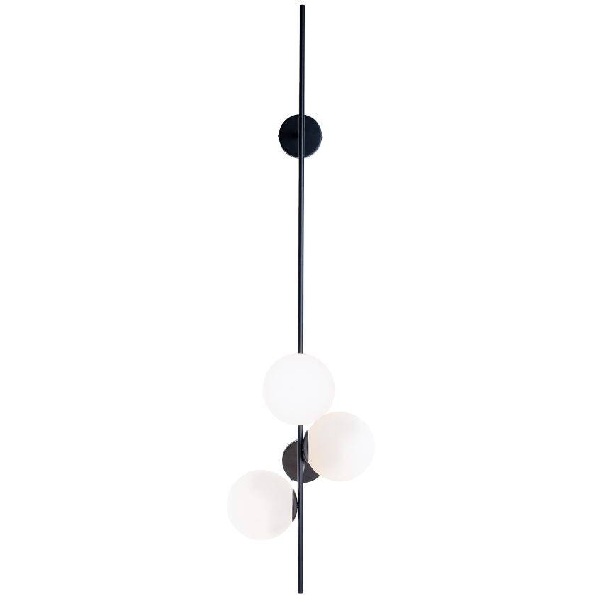 Nordic Design Bílo černé skleněné nástěnné světlo Bubbly 150 cm Nordic Design